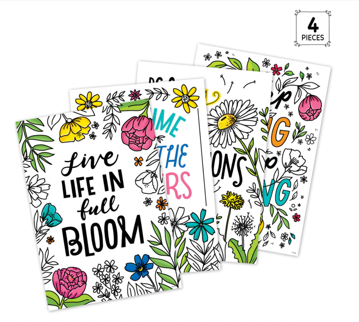 Bright Blooms Inspire U 4-Poster Convenience Pack (Bright Blooms)