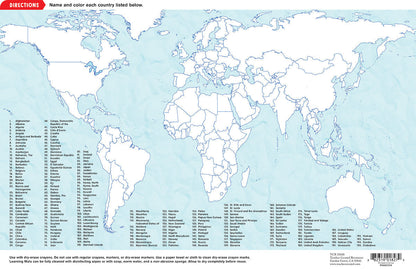 The World Map Learning Mat