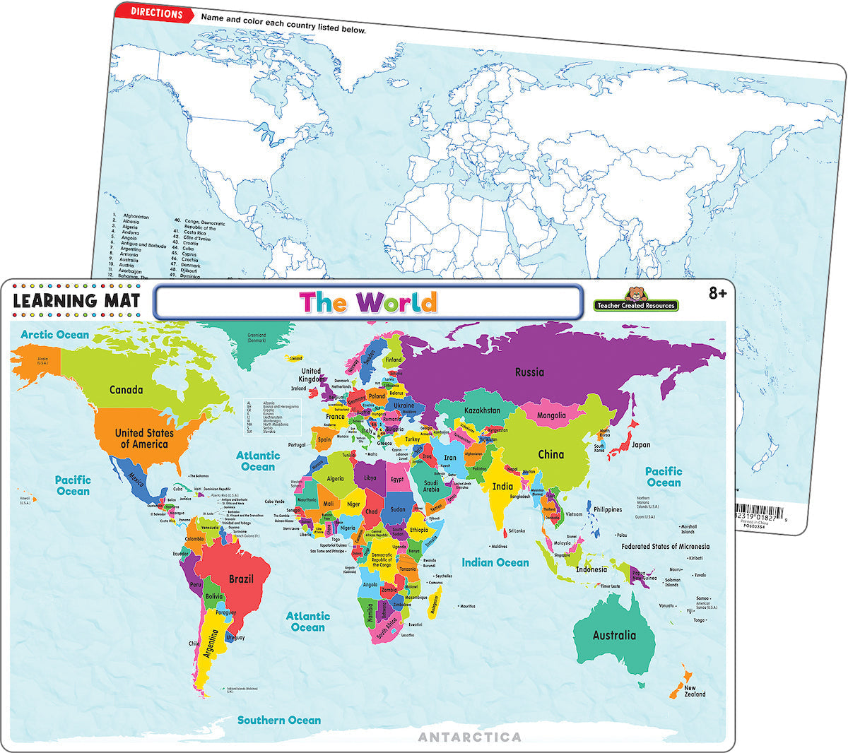 The World Map Learning Mat