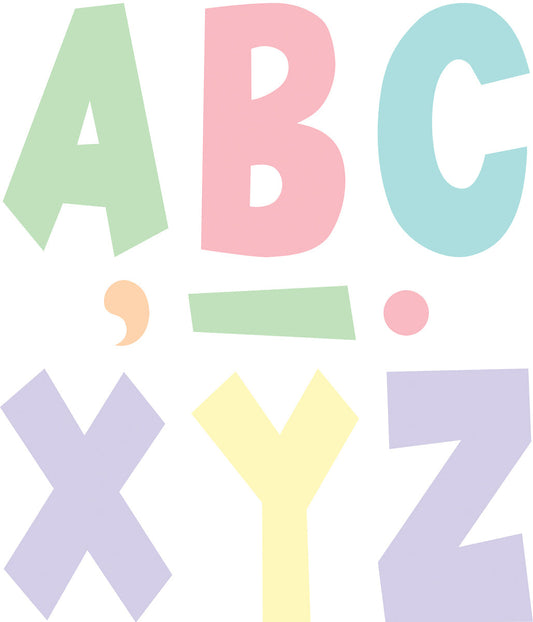Pastel Pop Collection Punch-Out Letters