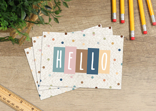 Everyone is Welcome Hello Postcards