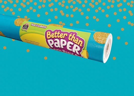 Teal Confetti Better Than Paper Bulletin Board Roll