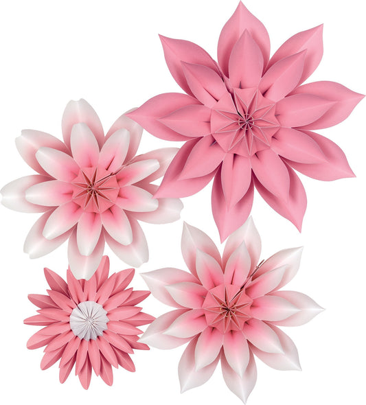 Pink Blossoms Paper Flowers