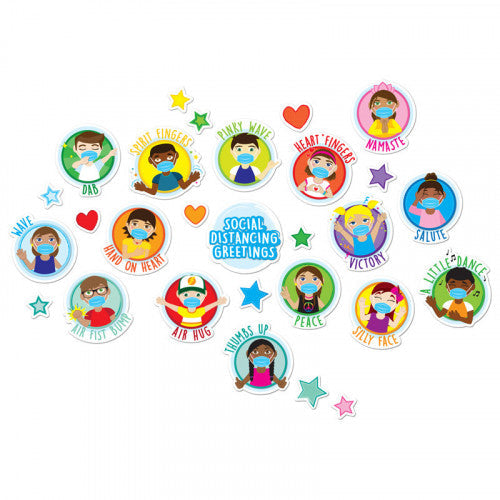 Healthy Bubbles™ Smart Poly™ Mini Bulletin Board Set Social Distancing Set, 39 Pieces